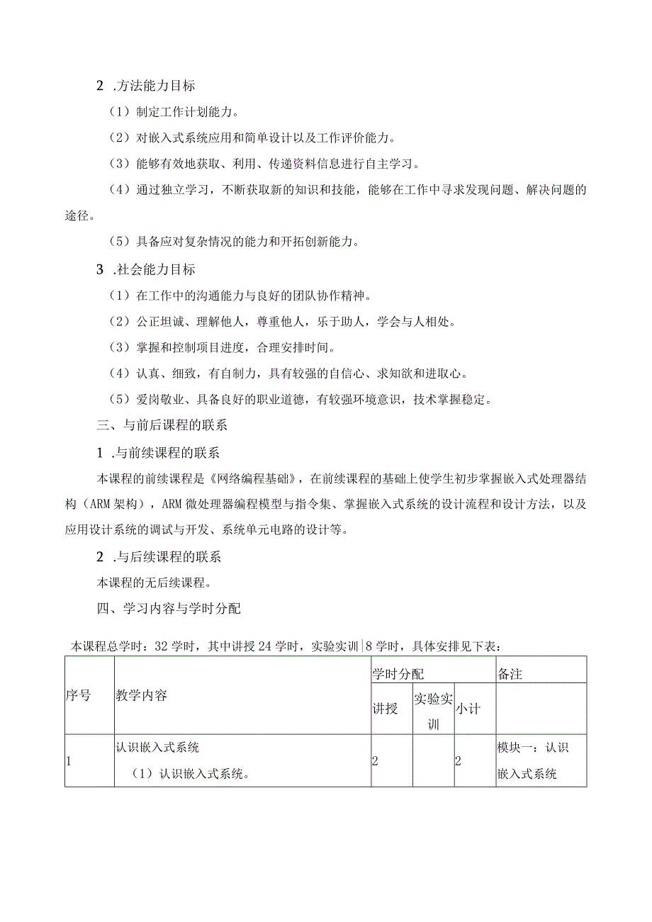 《嵌入式系统原理》课程标准.docx_第2页