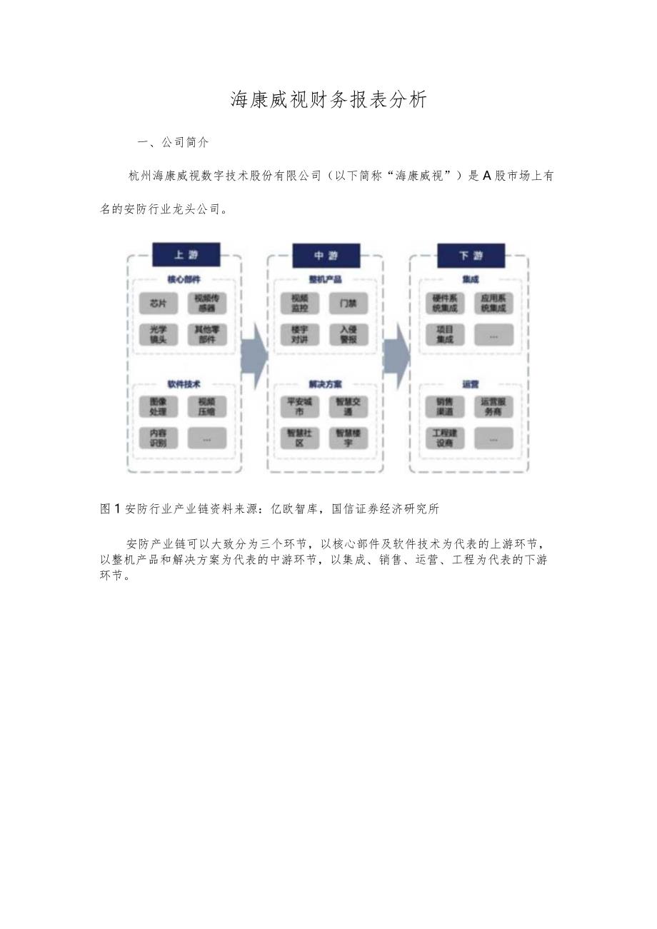 海康威视财务报表分析.docx_第1页