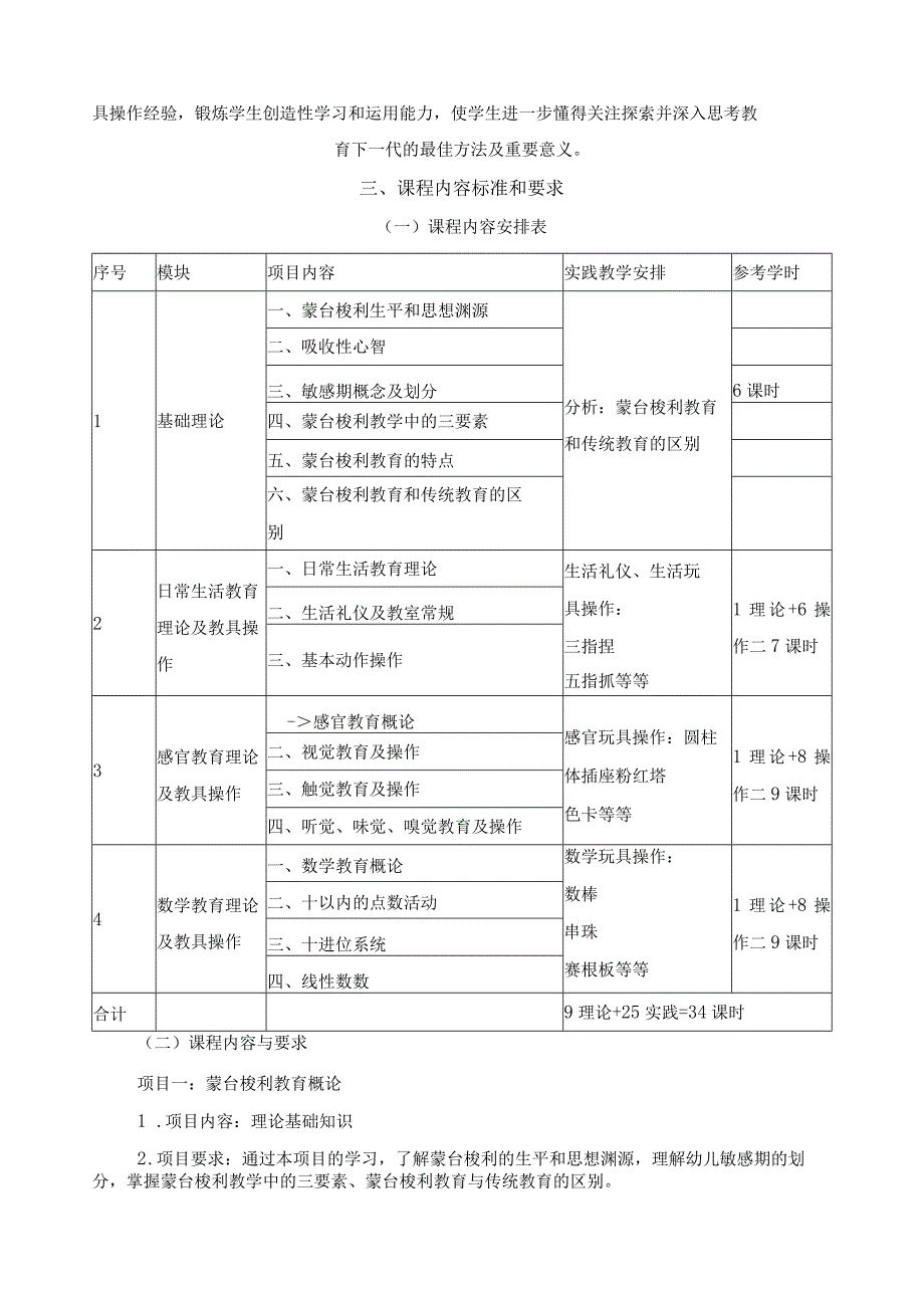 《蒙台梭利教学法》课程标准.docx_第2页