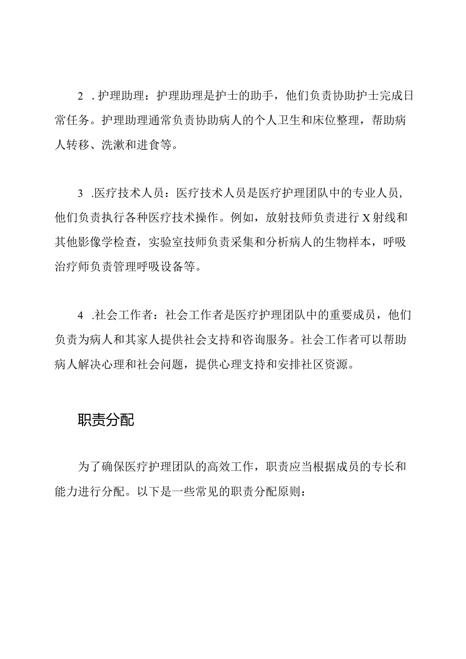 医疗护理团队成员与职责分配.docx_第2页