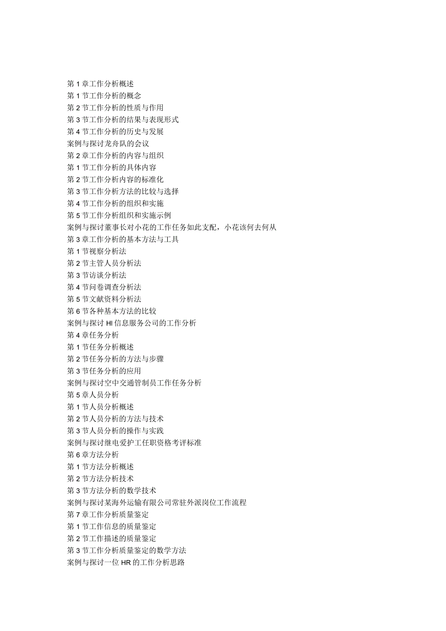 2024工作分析的方法与技术第四版目录及复习要点.docx_第1页
