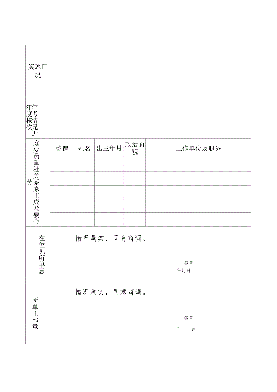 公开商调事业单位人员报名表.docx_第2页