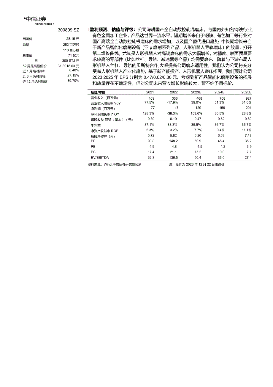 华辰装备(300809)投资价值分析报告：国产数控轧辊磨床龙头拓展人形机器人磨床-中信证券[刘易,王涛,王丹]-20231225【19页】正式版.docx_第3页