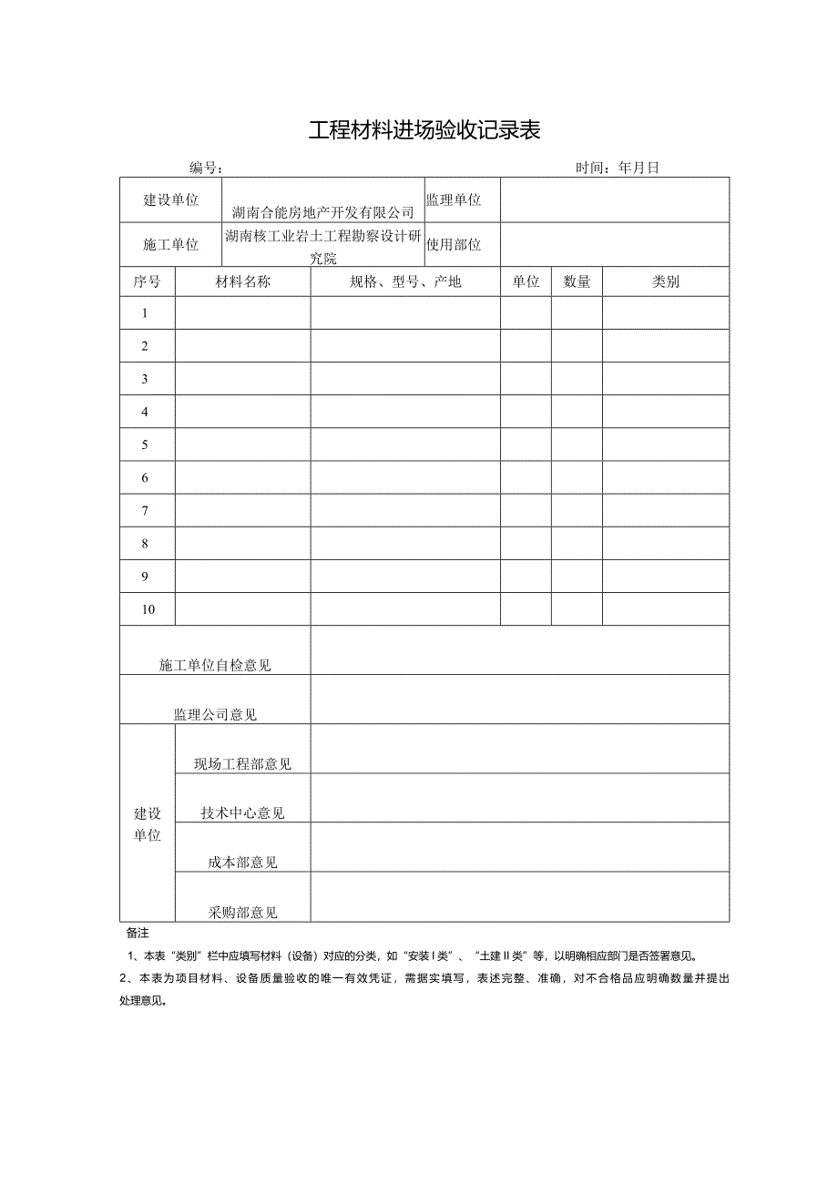 5、材料进场汇总表+材料进场验收记录.docx_第2页