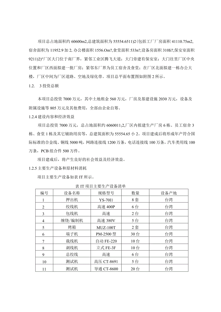 连接线及组合件生产项目环境影响报告表.docx_第3页