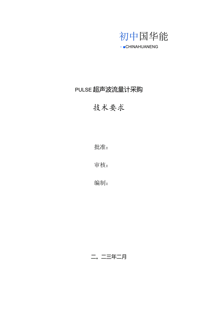 PULSE超声波流量计采购技术要求.docx_第1页