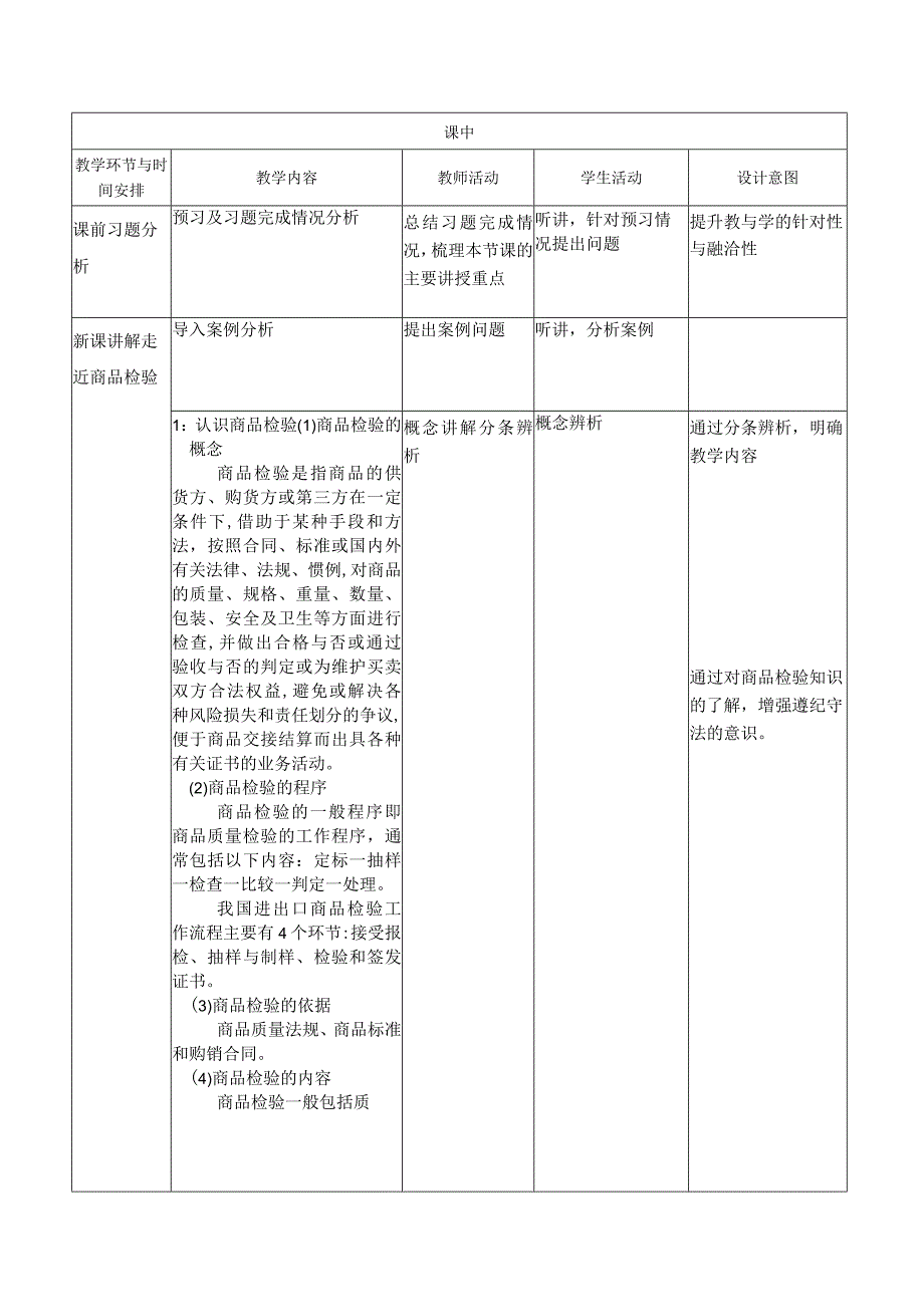 商品学（慕课版）教案-教学设计 项目四 商品检验.docx_第3页