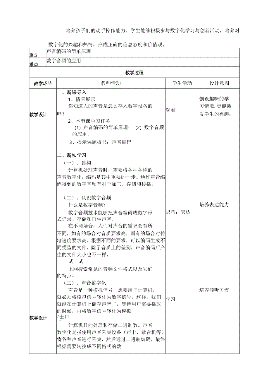 四年级下册信息科技第一单元第4课《声音编码》浙教版.docx_第2页