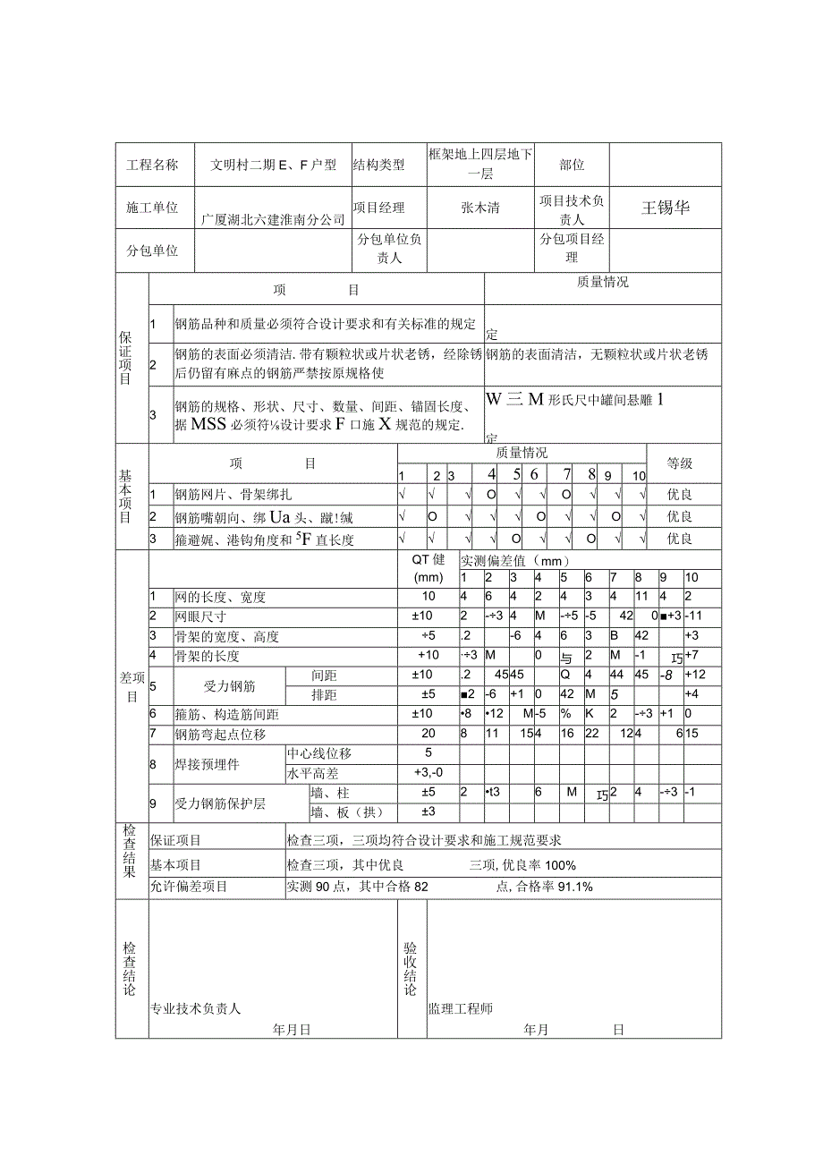 钢筋绑扎分项工程质量验收记录表.docx_第3页