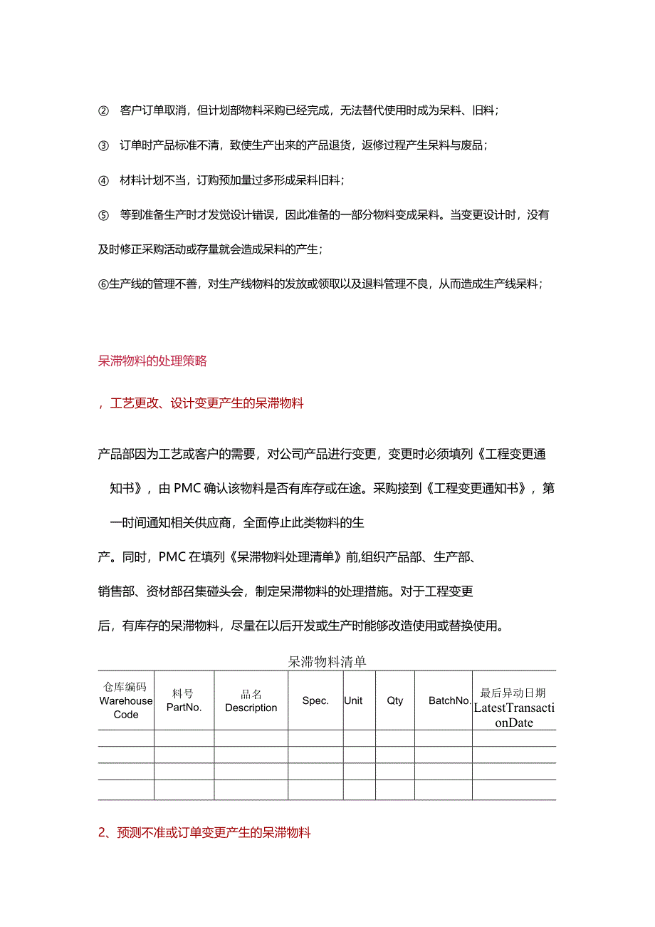 仓库呆滞物料的管理办法.docx_第2页