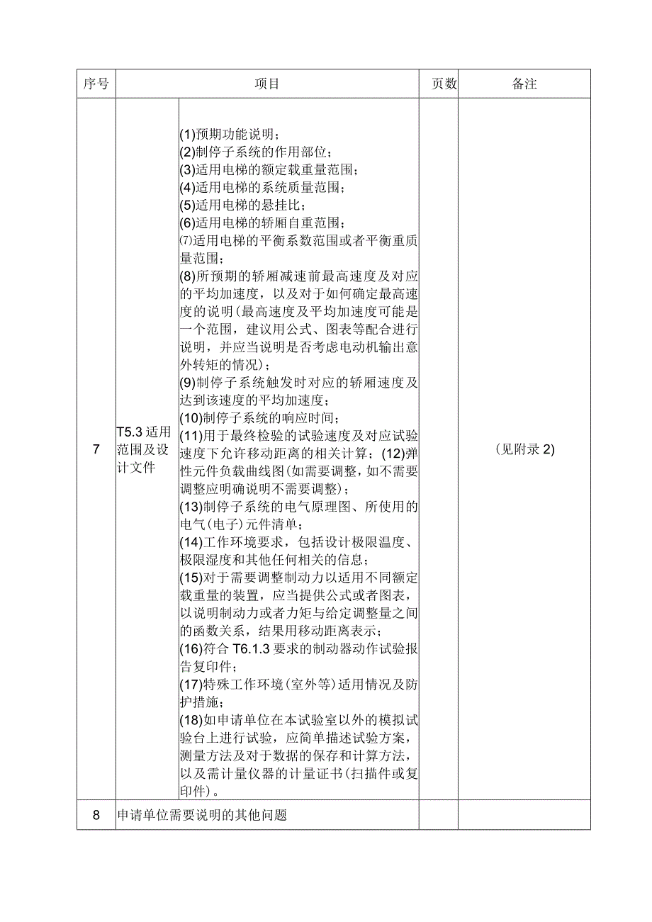 型式试验申请所需文件目录—— 制停子系统（曳引机制动器）.docx_第2页