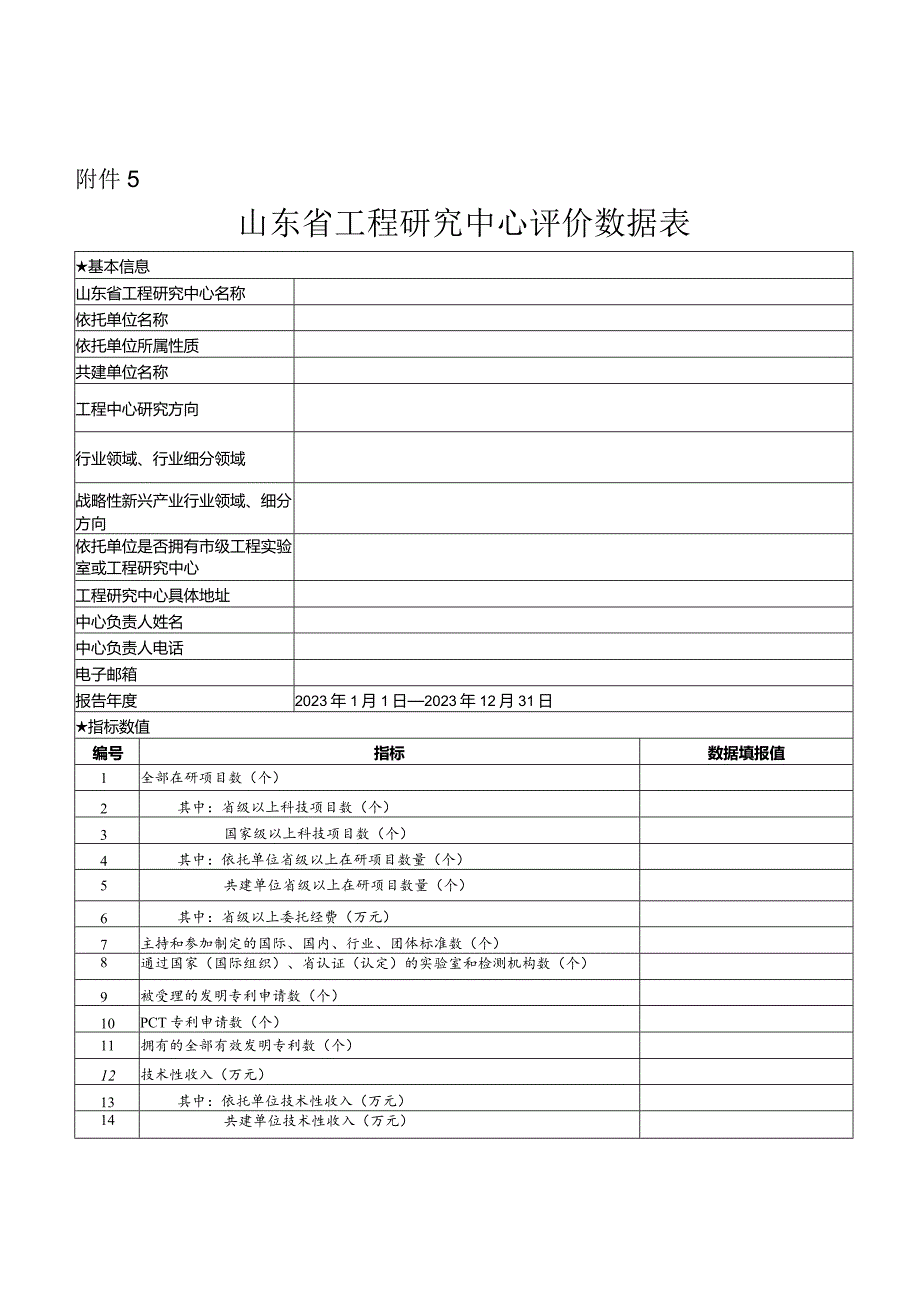 山东省工程研究中心评价数据表及附表.docx_第1页