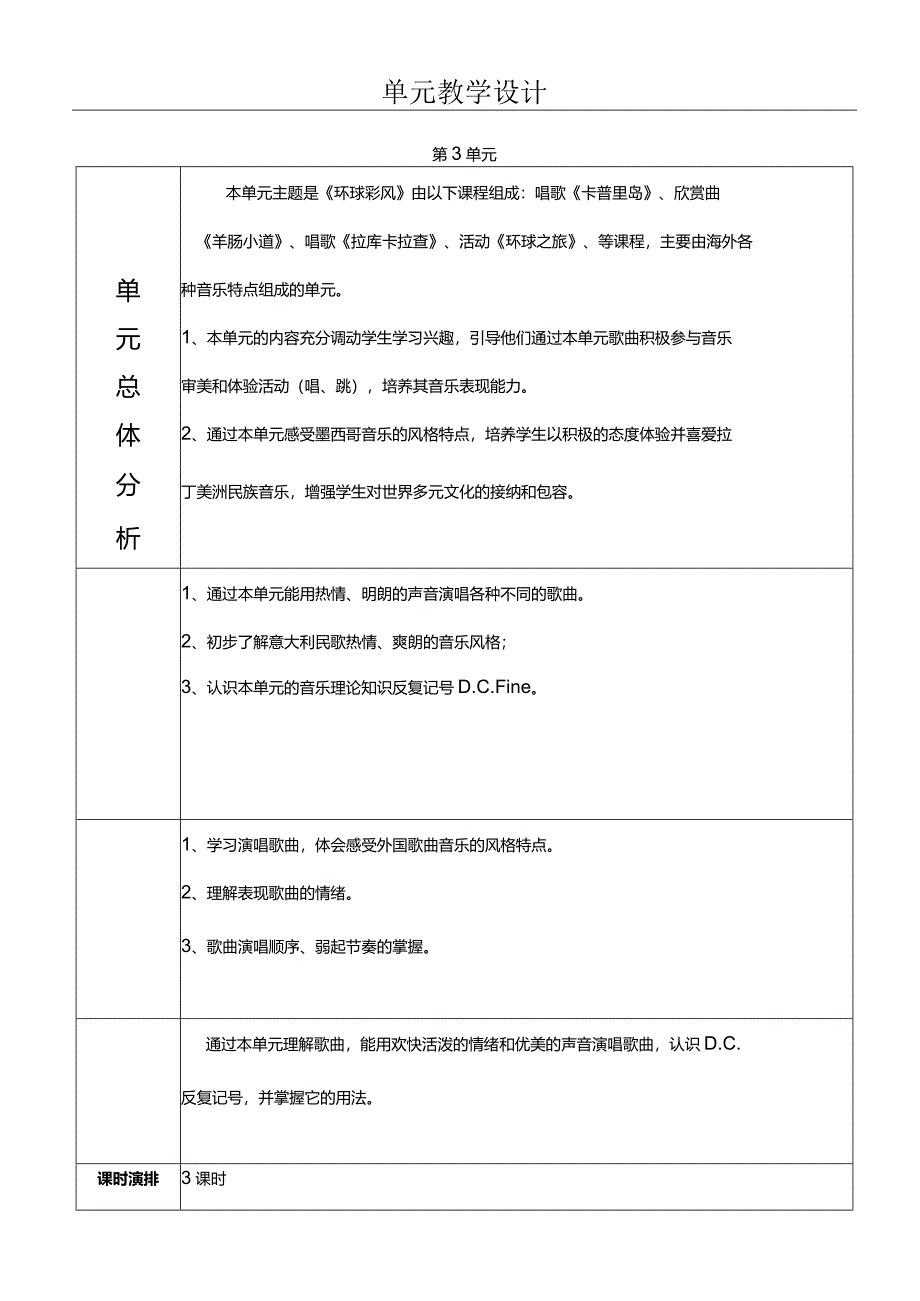 人教版六年级下册音乐卡普里岛教案.docx_第1页