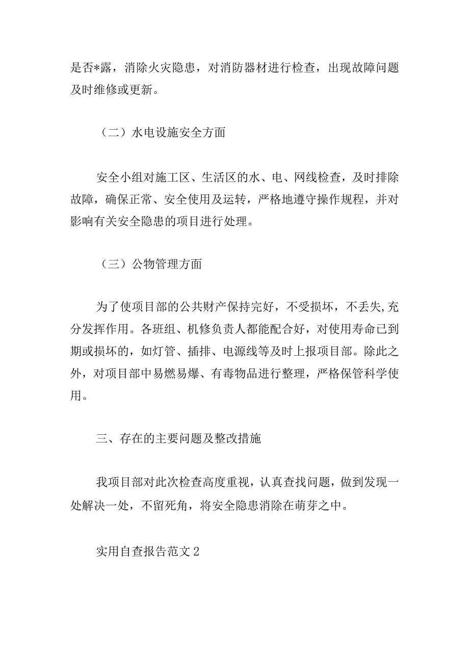 实用自查报告范文2024(三篇).docx_第2页