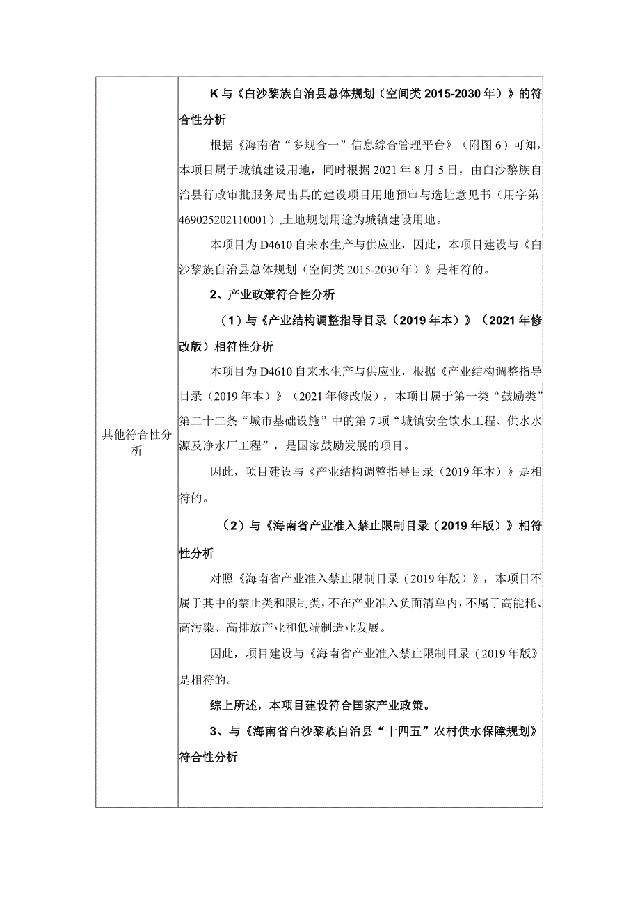 白沙黎族自治县荣邦乡芙蓉田居中心水厂及配套管网工程环评报告.docx_第3页