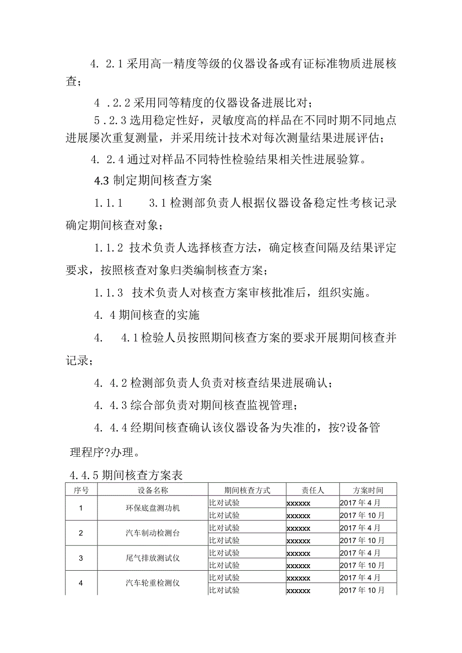 机动车辆检测2017年期间核查计划=方法=记录文稿.docx_第2页