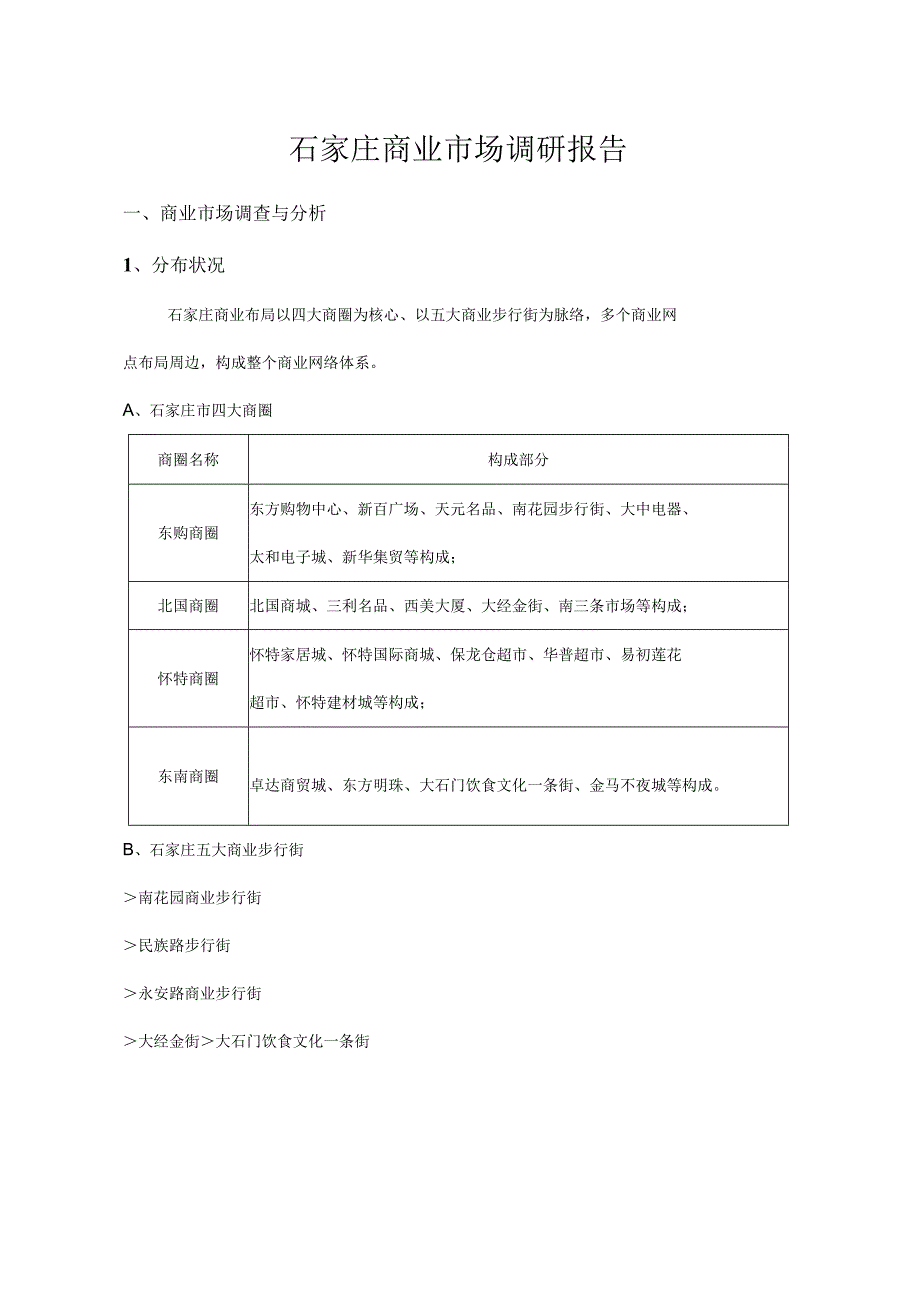 石家庄商业市场调研报告.docx_第1页