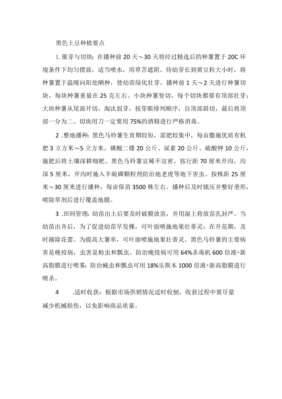 黑色土豆种植要点.docx_第1页