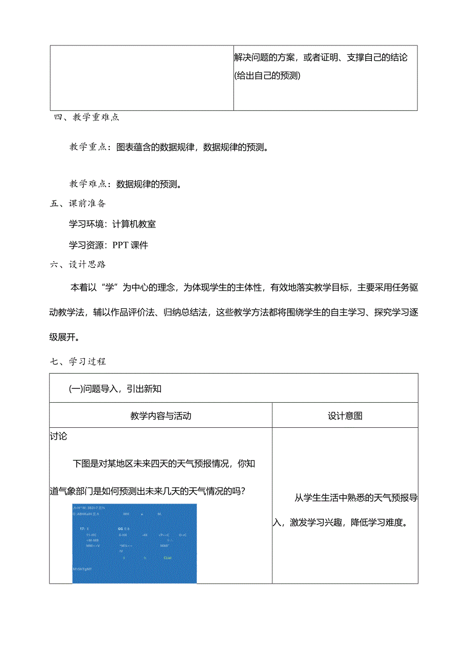 第13课规律与预测教学设计四年级下册信息科技浙教版.docx_第2页