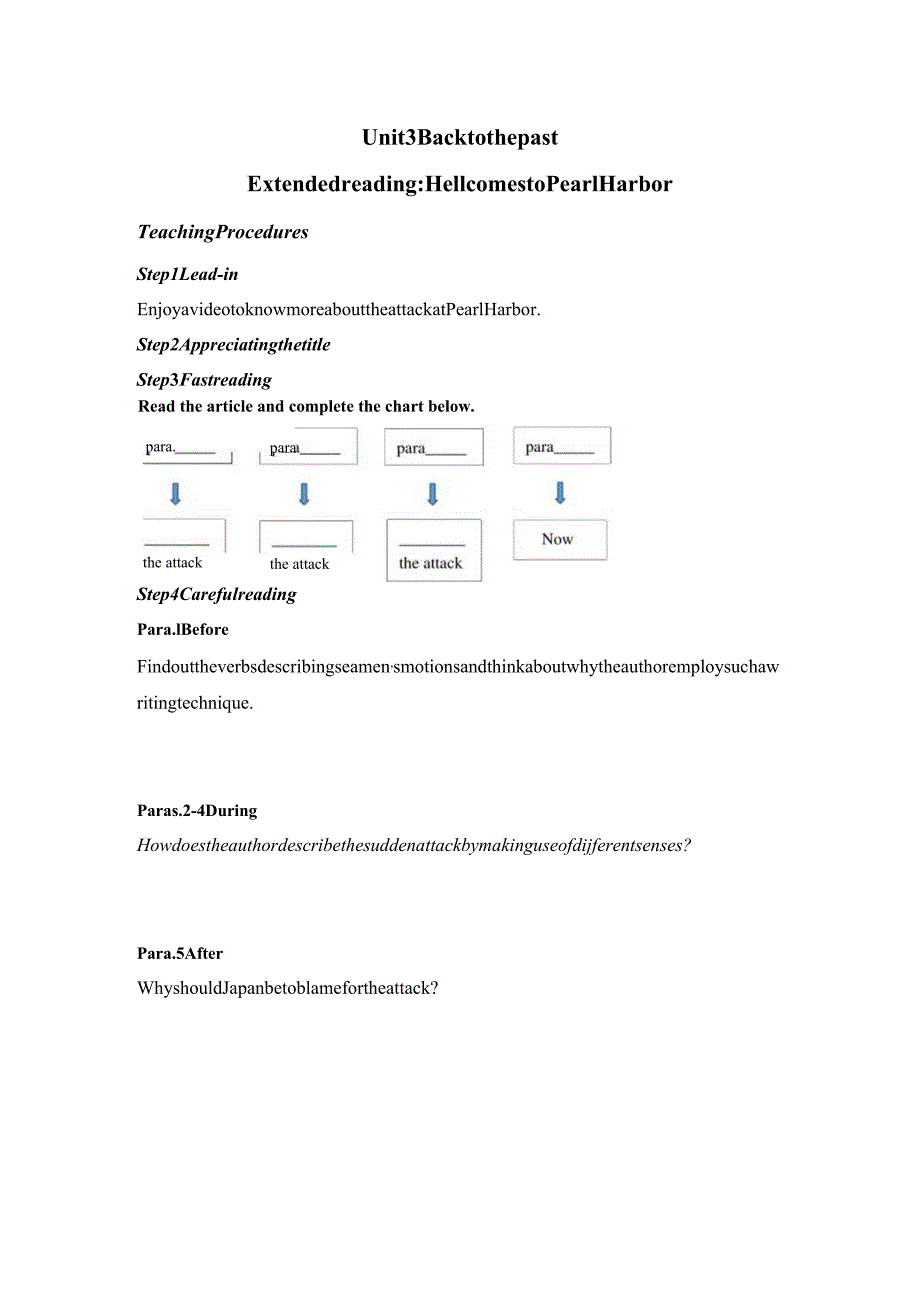 牛津译林版（2019）选择性必修第三册Unit3BacktothepastExtendedreading导学案.docx_第1页