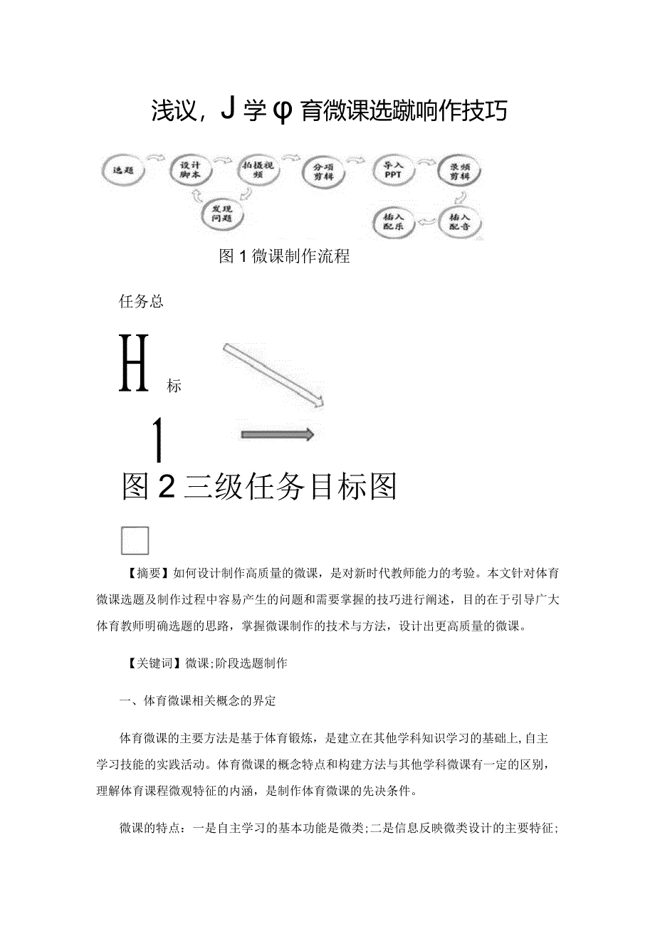 浅议小学体育微课选题和制作技巧.docx_第1页