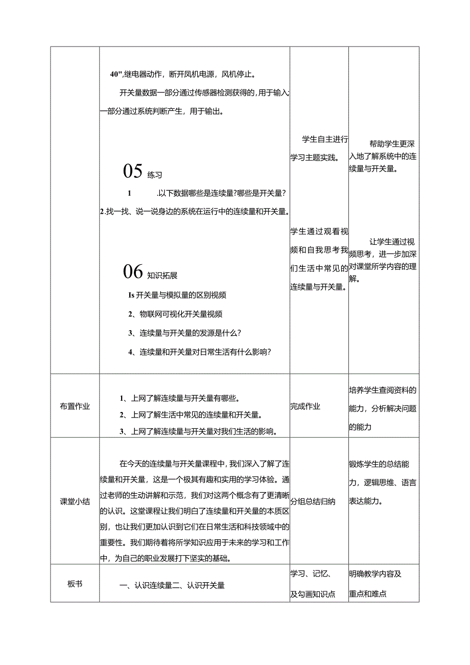 浙教版信息科技六年级下册第6课连续量与开关量教案.docx_第3页