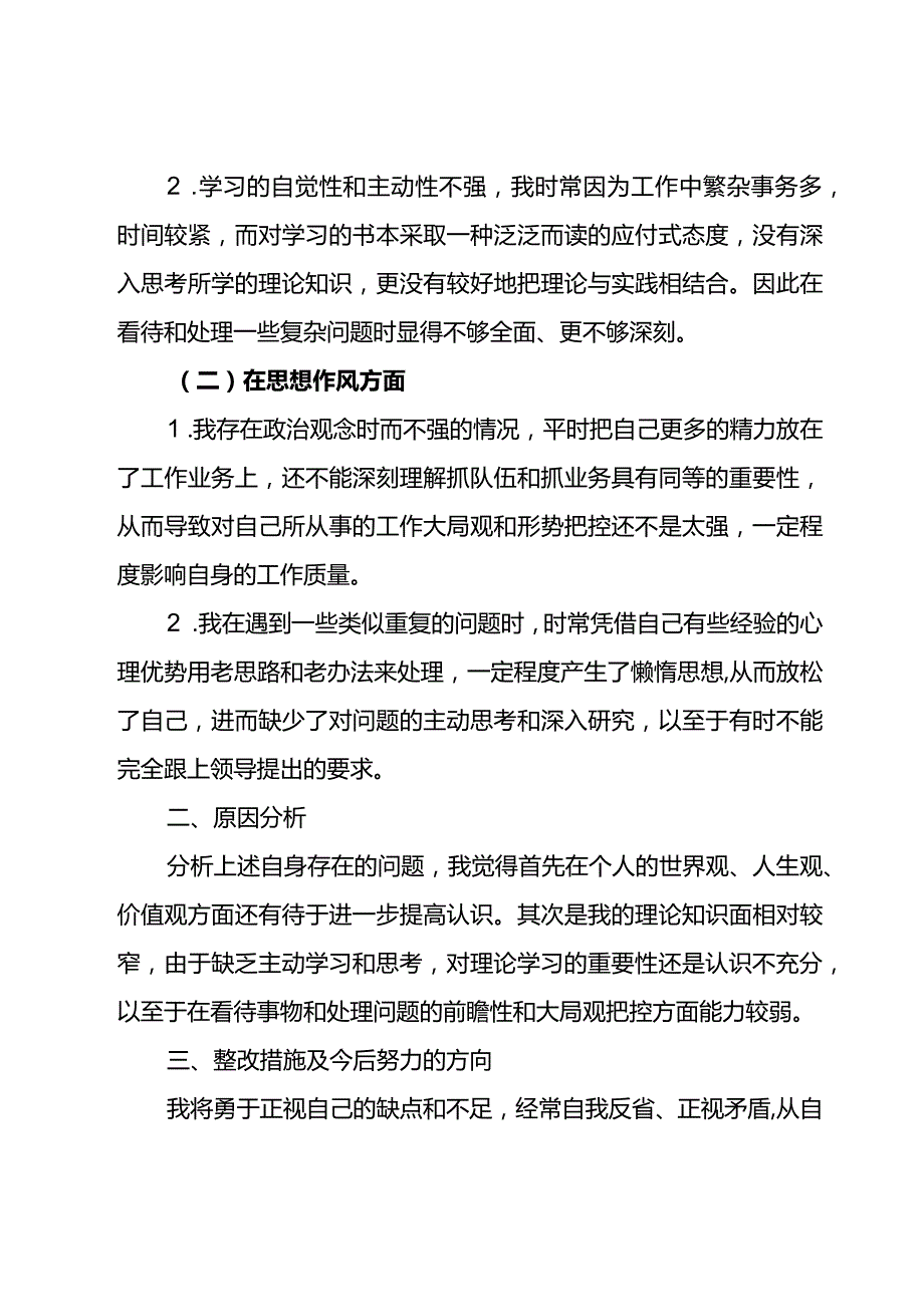 纪检巡察干部教育整顿学习党性分析报告4.docx_第2页