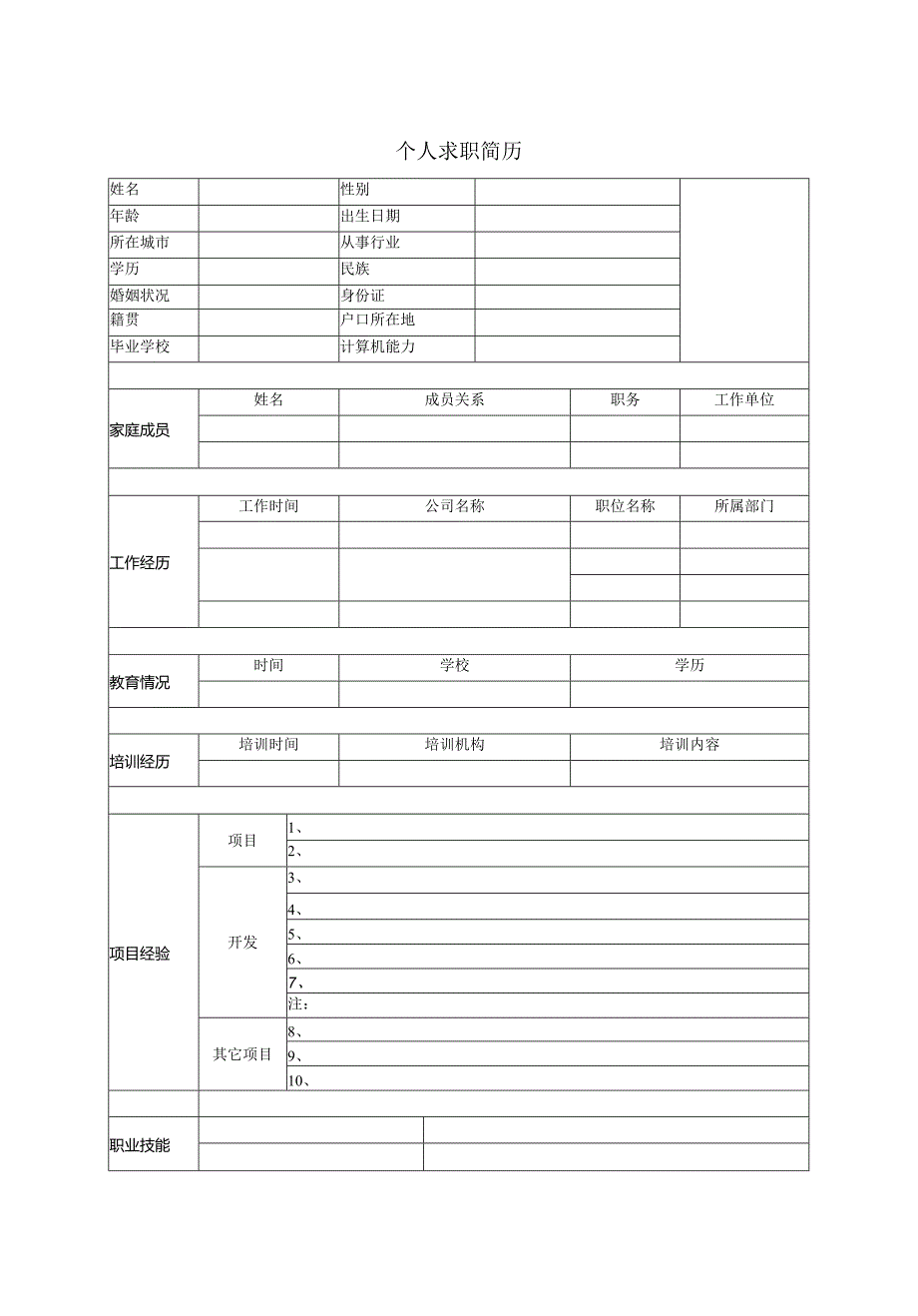 简历模板.docx_第2页