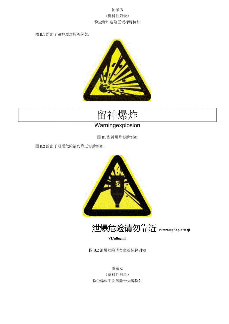 粉尘爆炸风险辨识管控清单危险区域标牌安全风险告知牌示例事故隐患排查表示例.docx_第2页