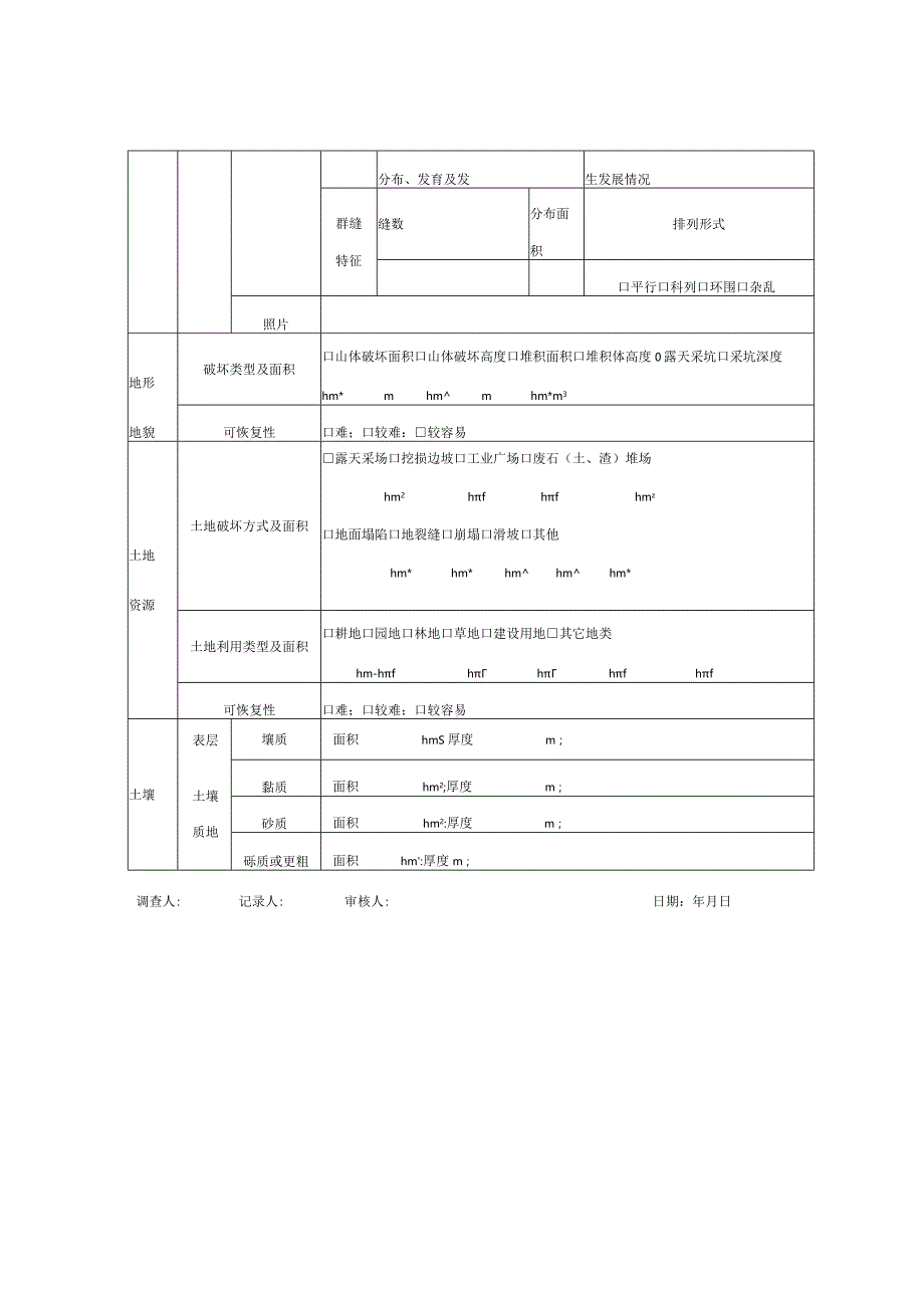 矿山生态修复基本情况表.docx_第3页