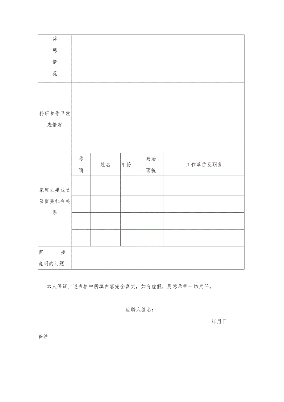 社会公开招聘人员简历表.docx_第2页