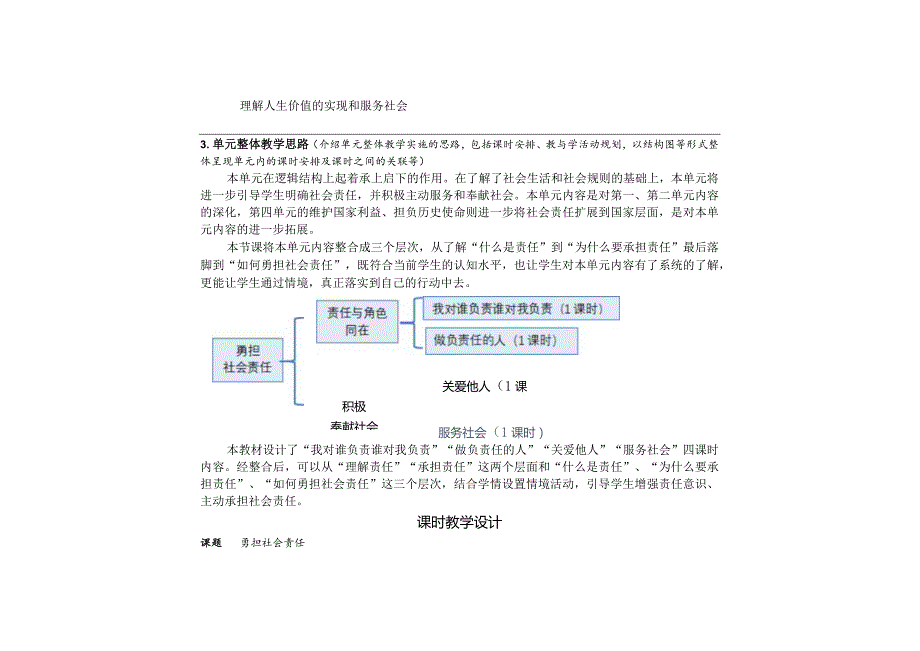 第三单元勇担社会责任大单元教学设计-部编版道德与法治八年级上册.docx_第2页