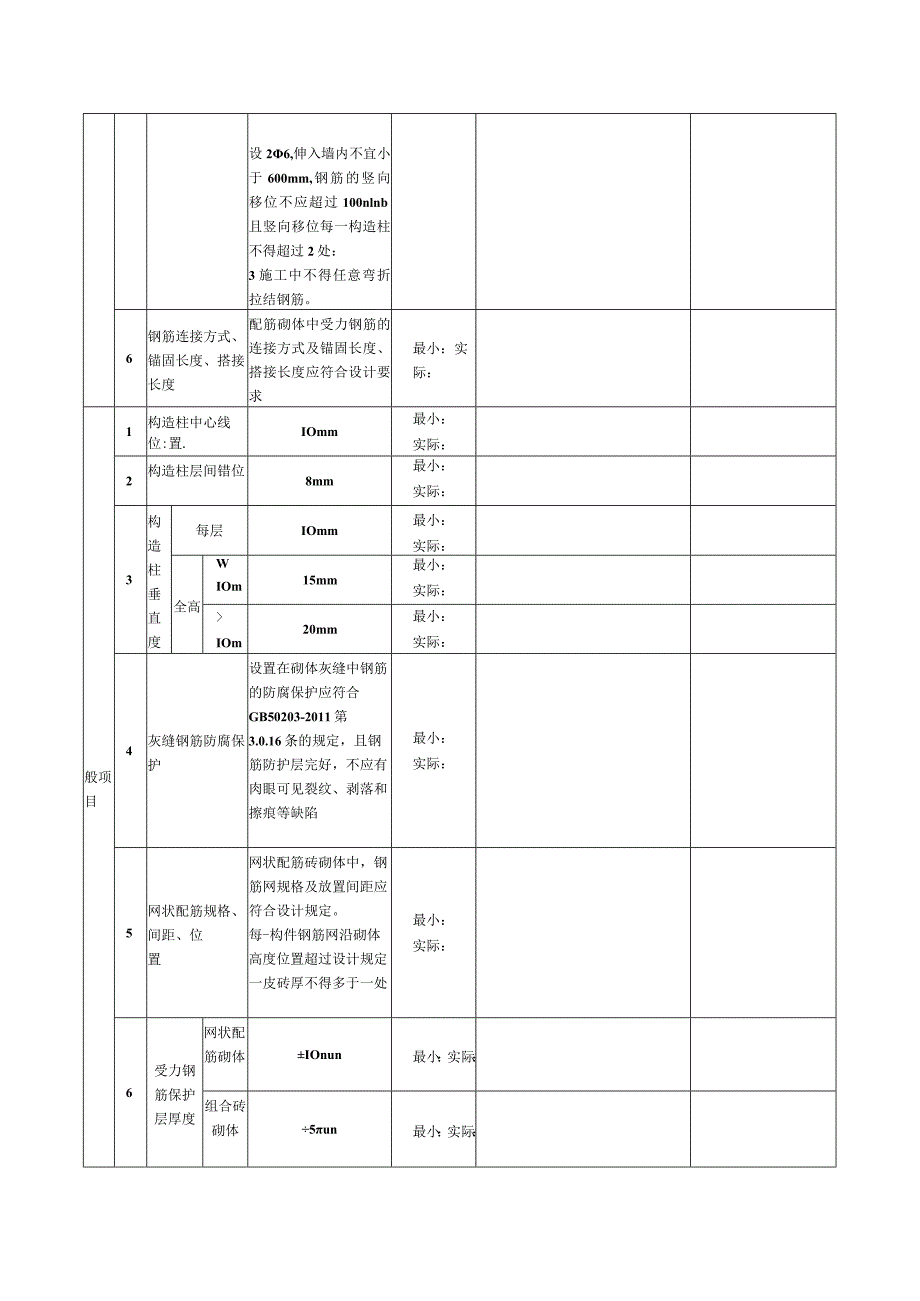 表137配筋砌体检验批质量验收记录.docx_第2页