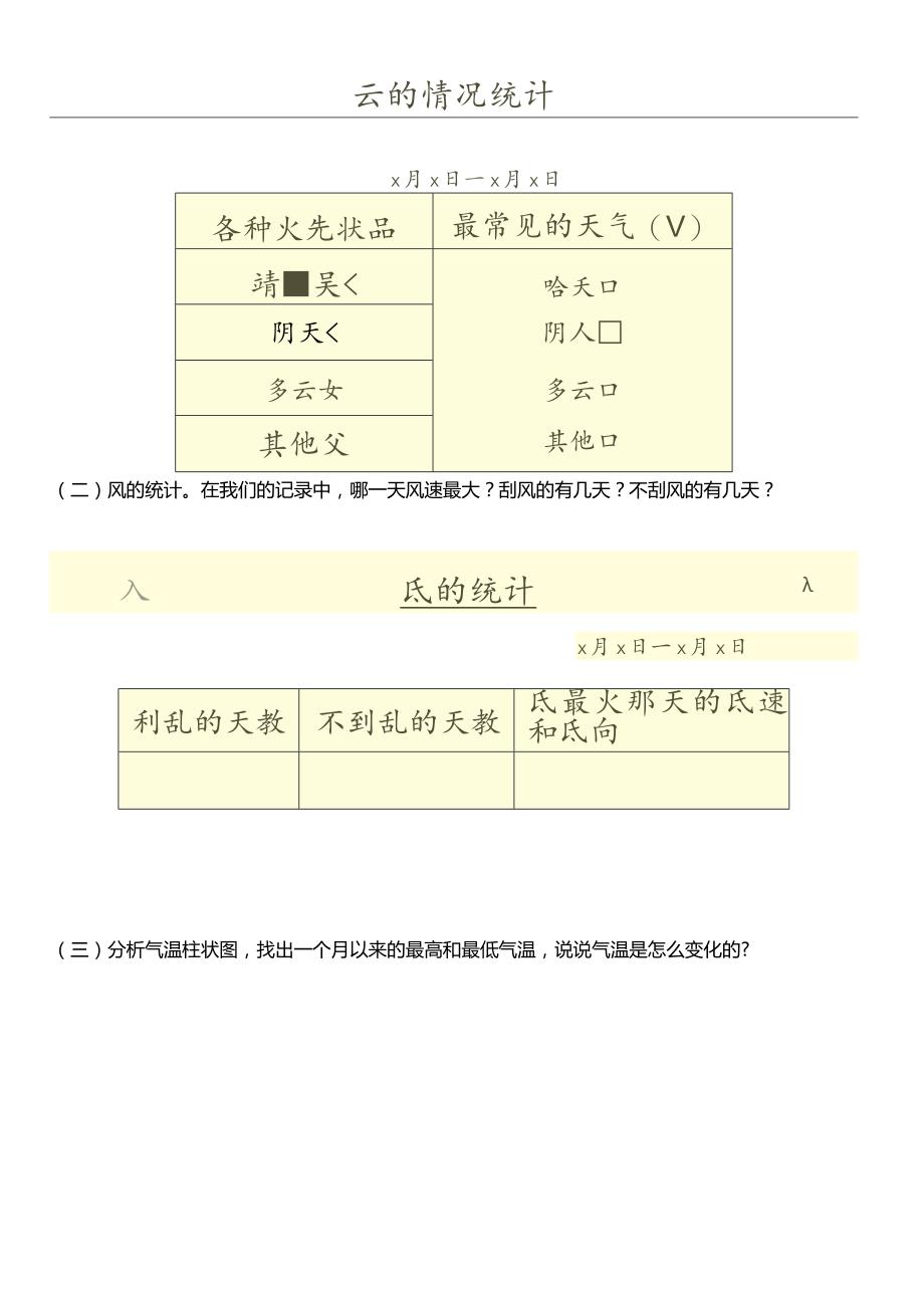 （核心素养目标）3-7整理我们的天气日历教案设计.docx_第2页