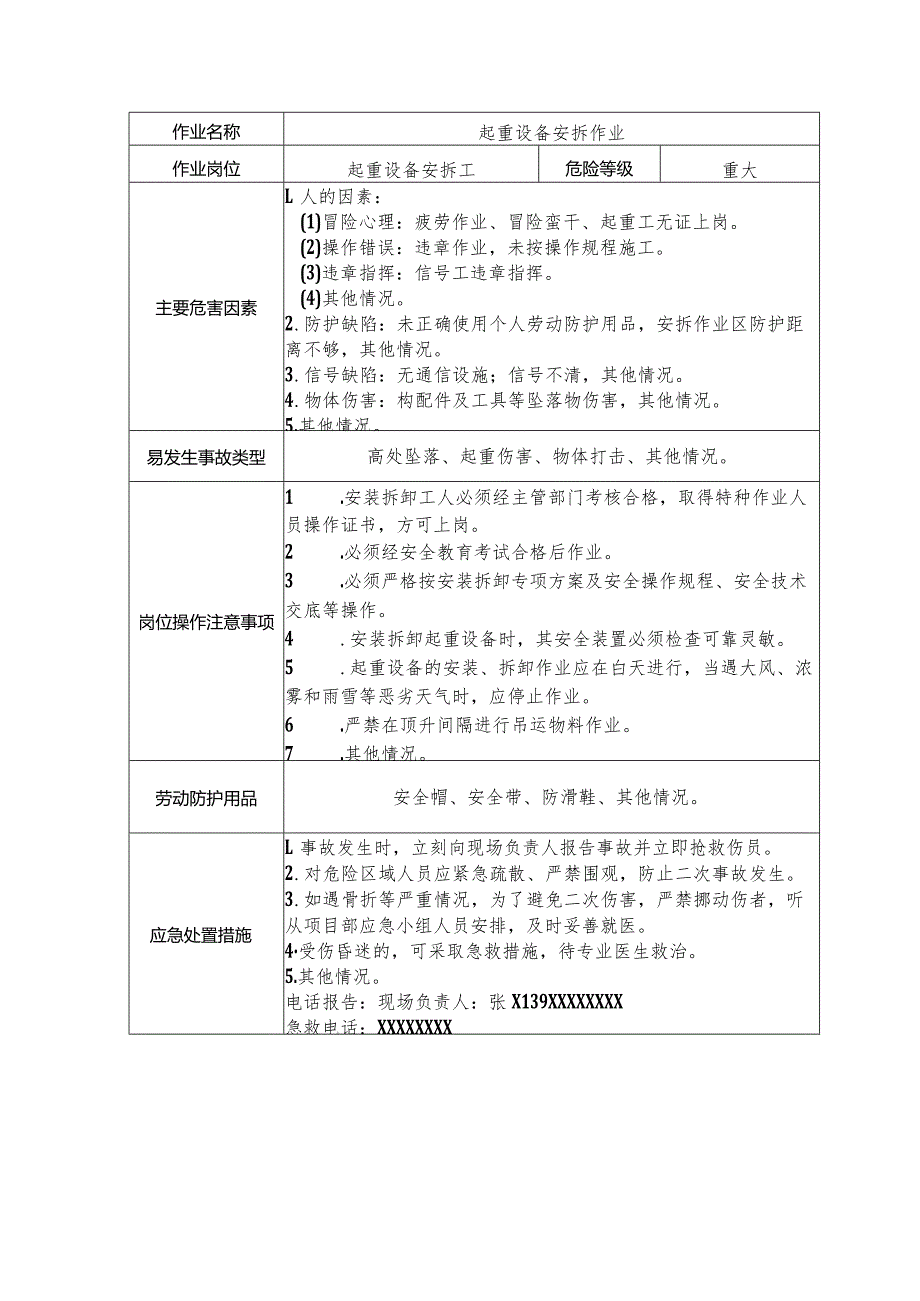 起重设备安拆工安全操作规程清单.docx_第1页