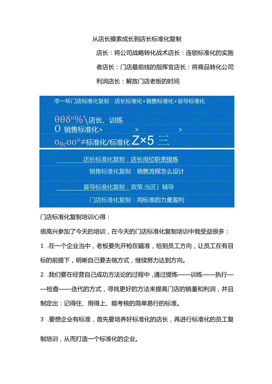 门店标准化手册的意义：如何打造连锁标准化与店长每天工作流程.docx_第1页