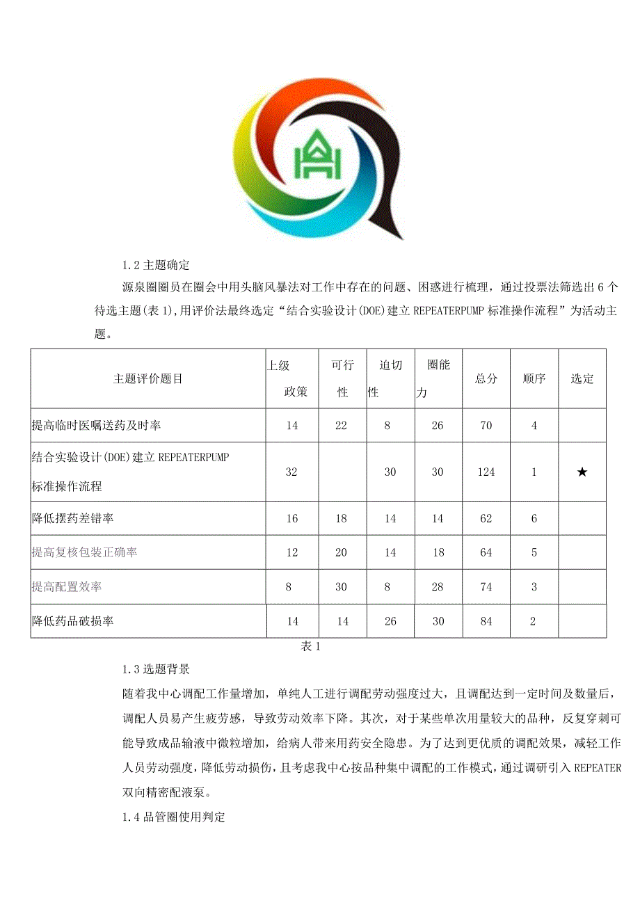 课题达成型品管圈在静脉用药调配中心（PIVAS）的应用效果分析静配中心质量持续改进案例.docx_第2页