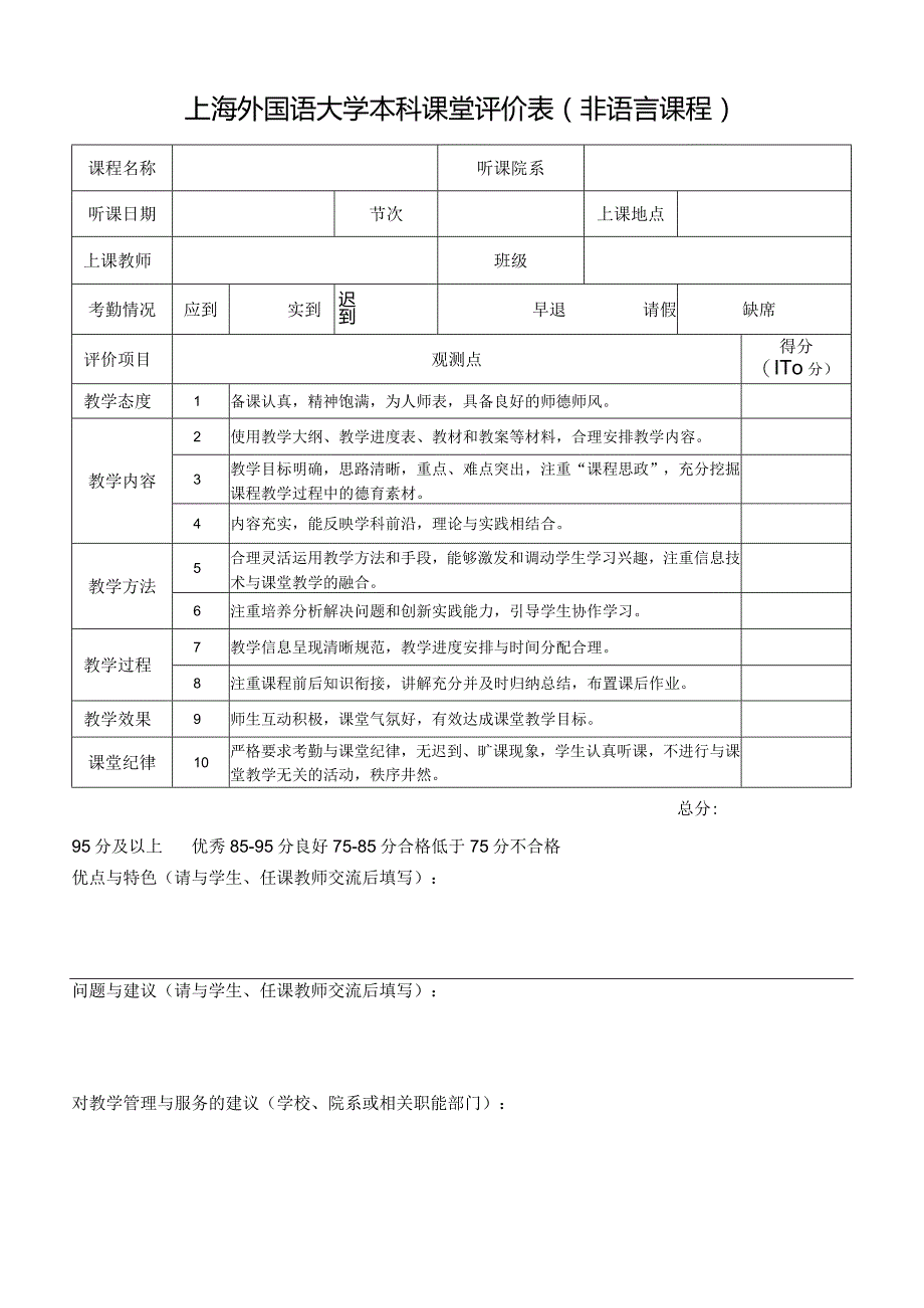 附件2：同济大学研究生课程专家听课情况意见表.docx_第1页