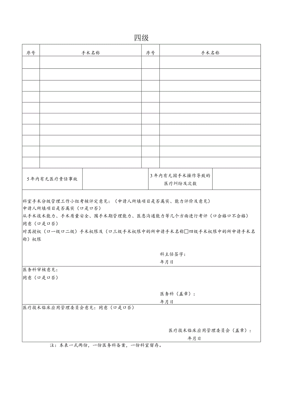 （最新）2023年手术医师资格分级授权申请及评估考核表.docx_第3页