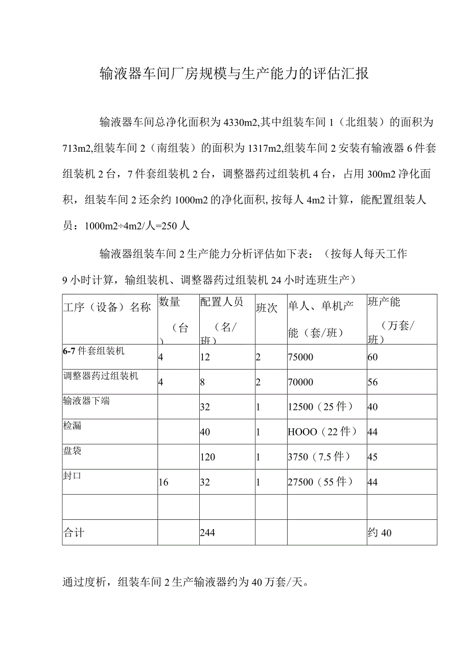 输液器车间产能评估报告.docx_第2页