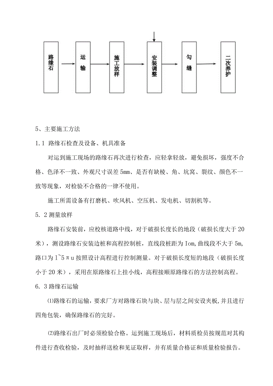 路缘石拆除更换专项方案.docx_第2页