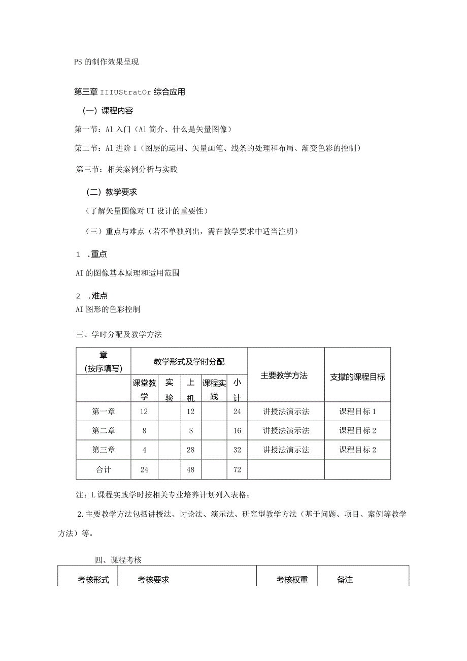 18410136用户界面设计大学高校课程教学大纲.docx_第3页