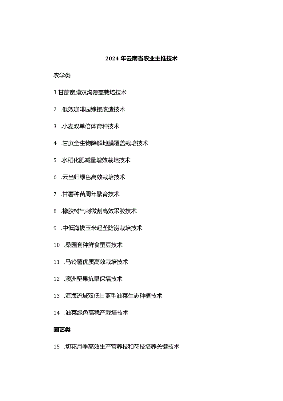 2024年云南省农业主导品种、主推技术.docx_第2页