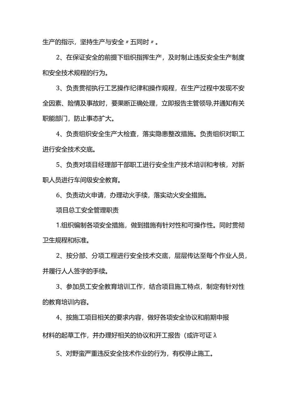 项目安全管理职责(精品).docx_第2页