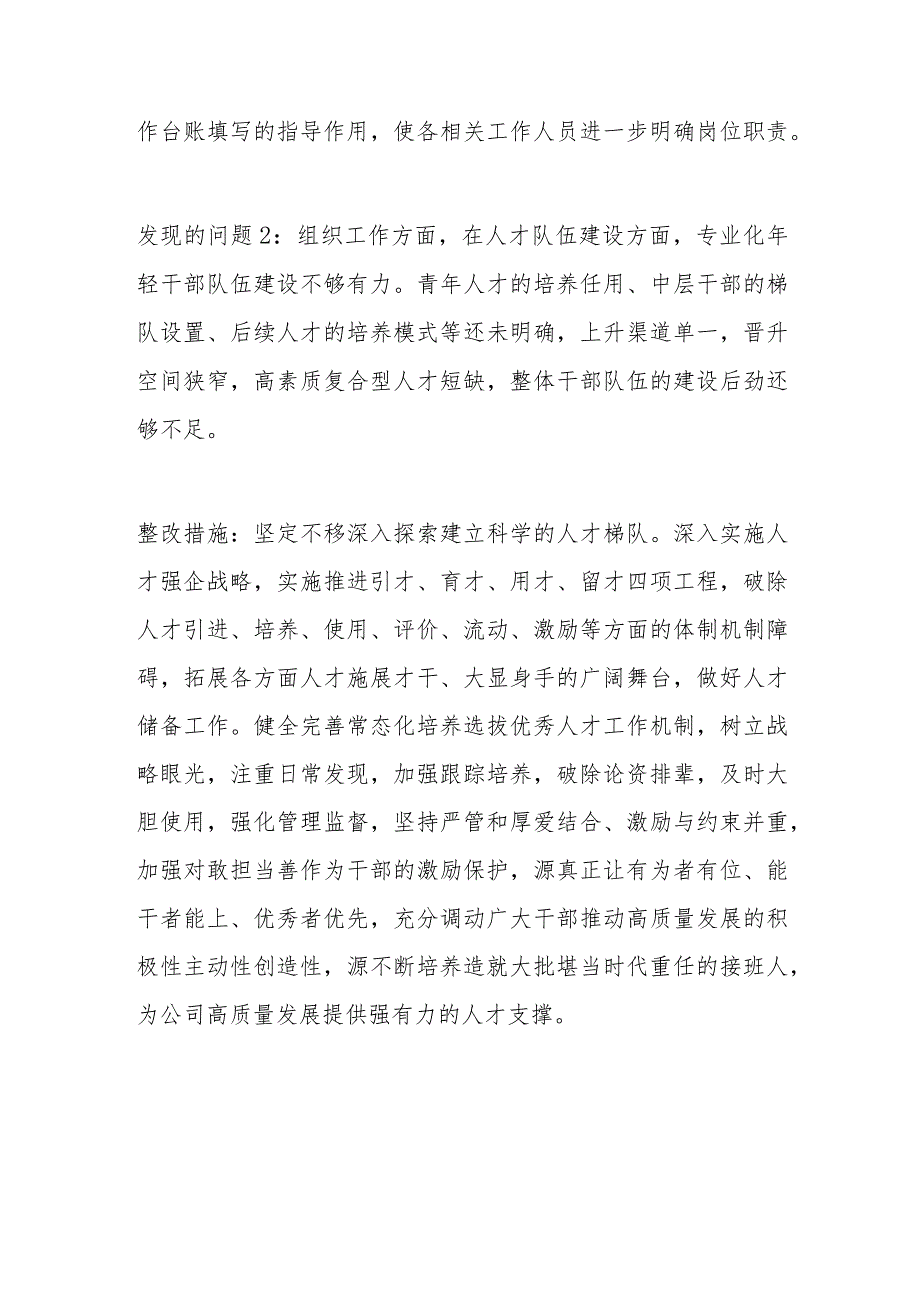 公司落实全面从严治党（党建）责任制考核问题整改报告范文.docx_第3页