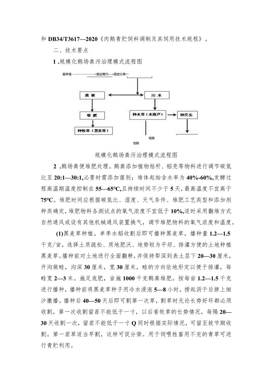 2024年安徽农业主推技术第42项：规模化鹅场粪污治理技术模式.docx_第2页