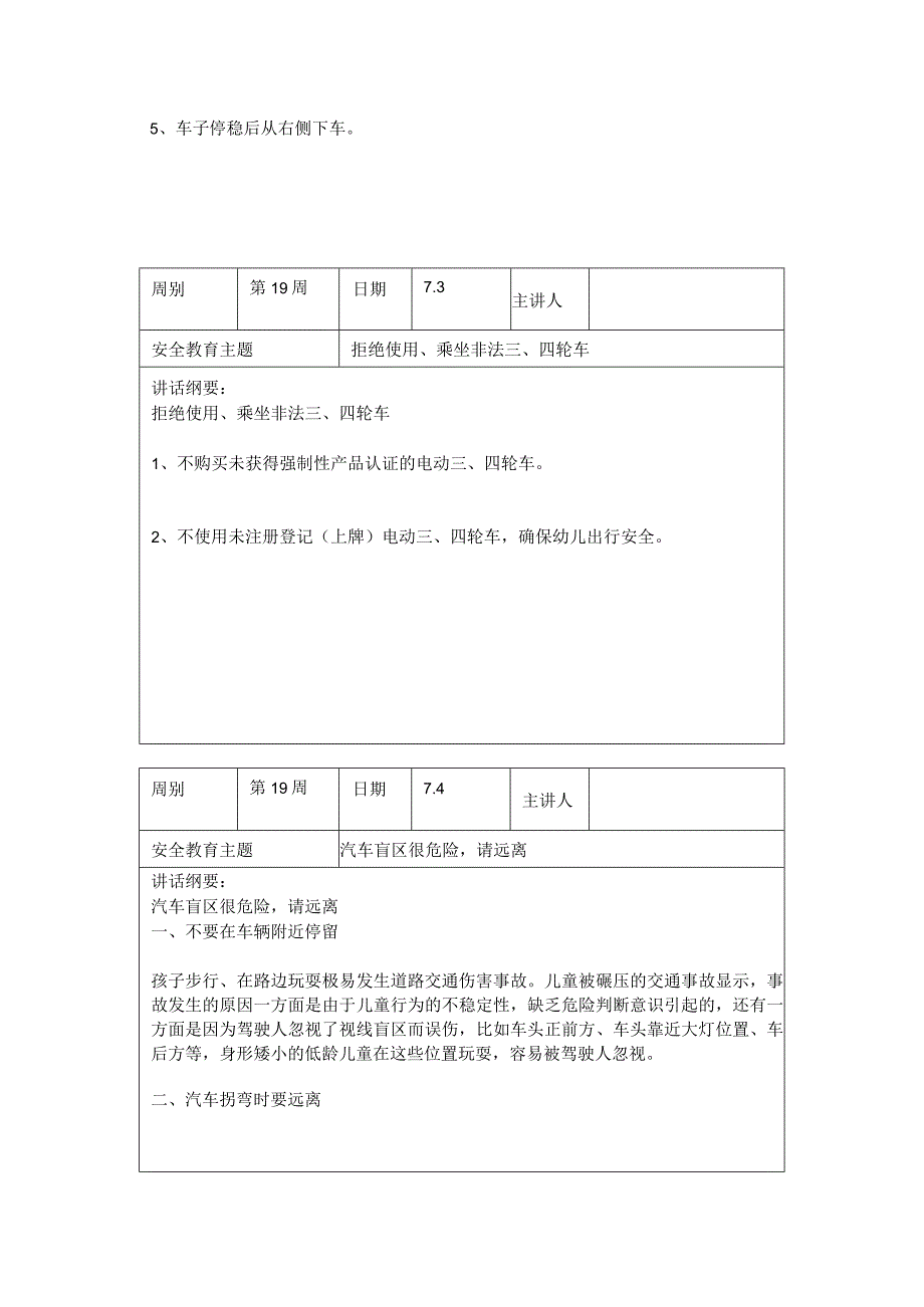 2024年春季第19周“1530”每日安全教育记录表.docx_第2页