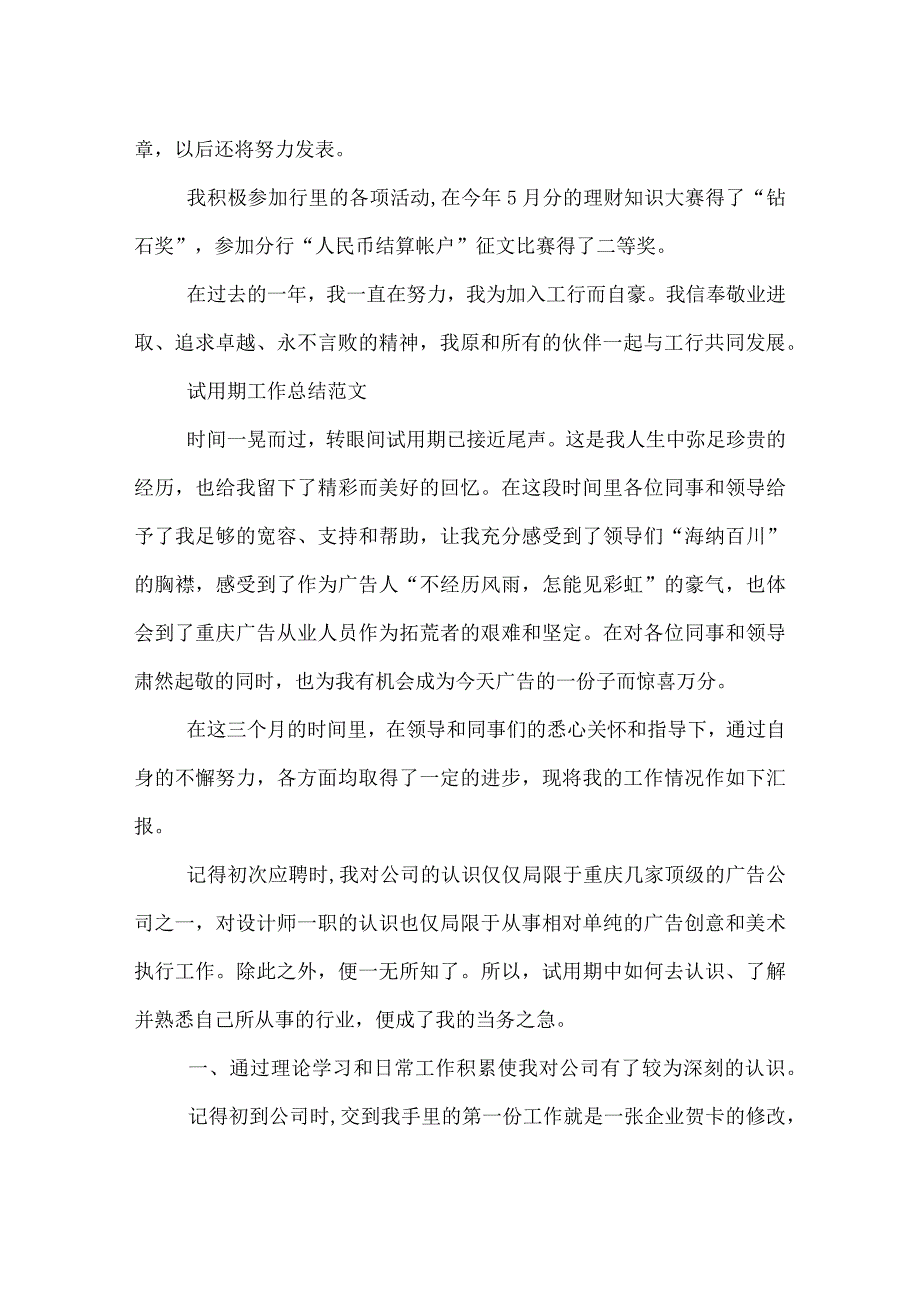 银行员工试用期工作总结.docx_第2页