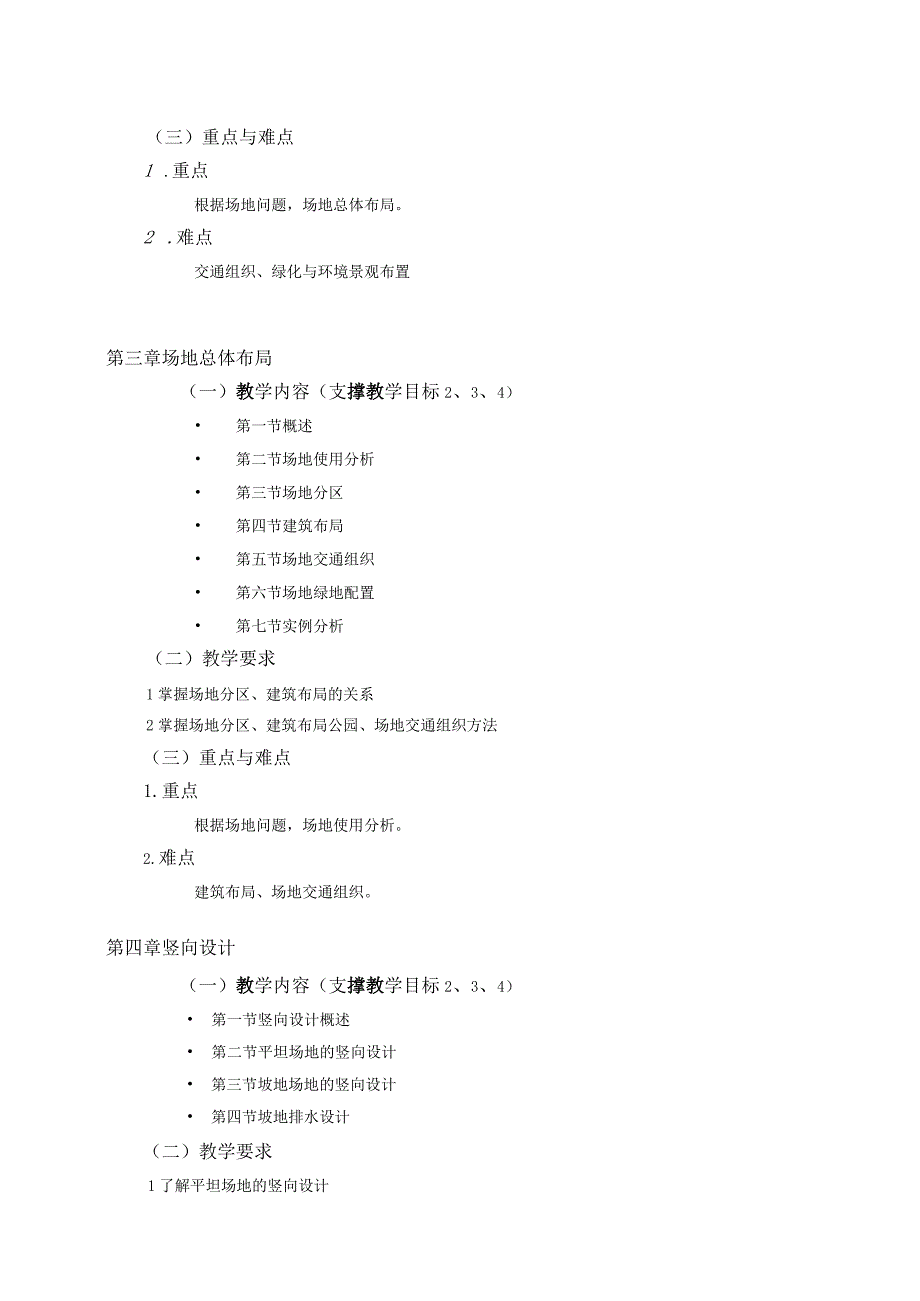 18410111建筑场地设计大学高校课程教学大纲.docx_第3页