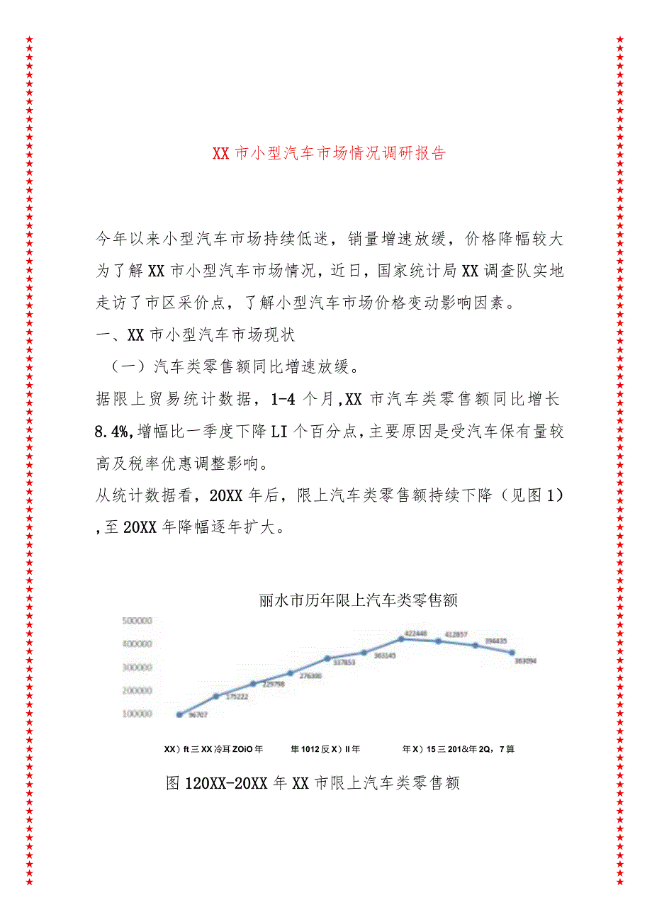 XX市小型汽车市场情况调研报告.docx_第1页